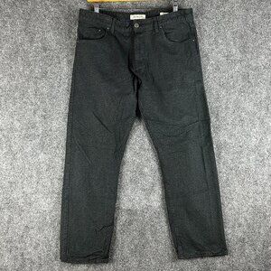 Calvin Klein Jeans Pants Mens 38 Straight Dark Gray 5 Pocket Style Cotton Stretc